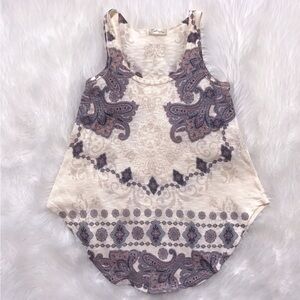 Gaze-Knit Tank/Tunic-Paisley print-GUC